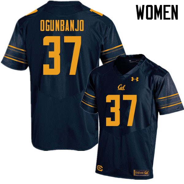 Women #37 Joseph Ogunbanjo Cal Bears UA College Football Jerseys Sale-Navy